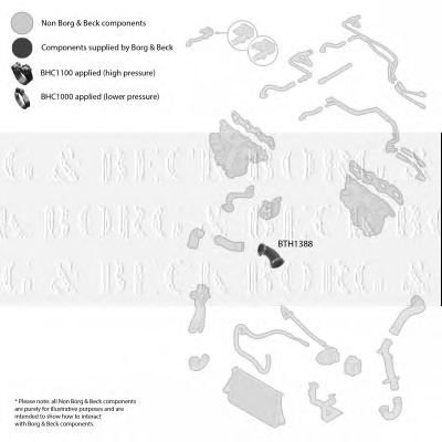 BORG & BECK bth1388 -  Трубка нагнетаемого воздуха